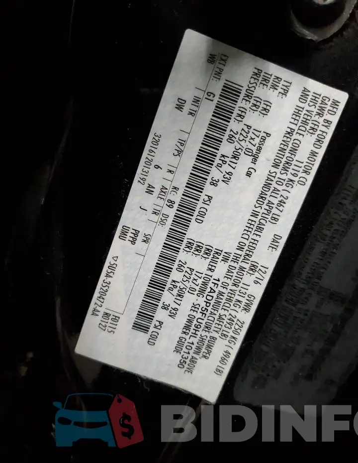 1FADP5FU9HL101350 Photo# 12