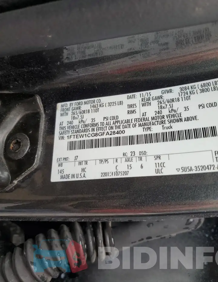 1FTEW1CG8GFA28400 Photo# 12