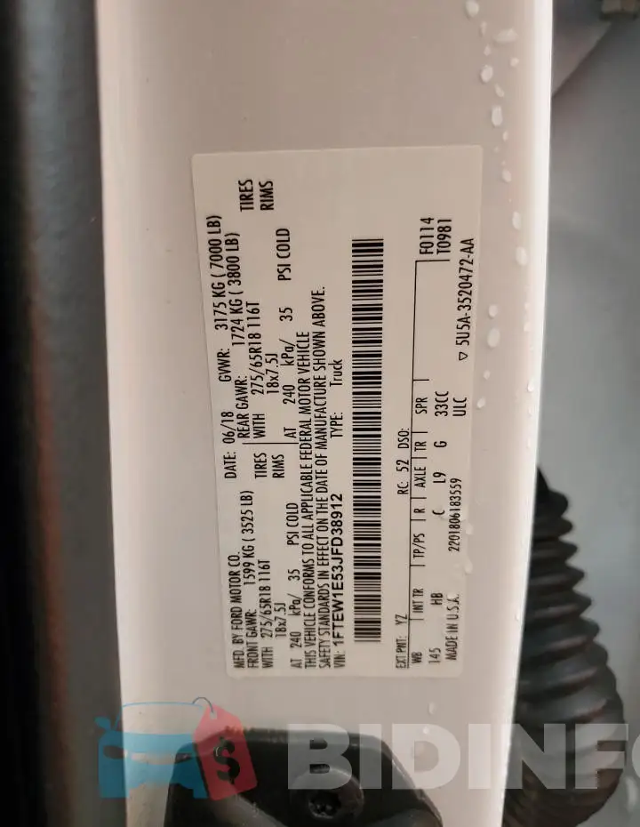 1FTEW1E53JFD38912 Photo# 12