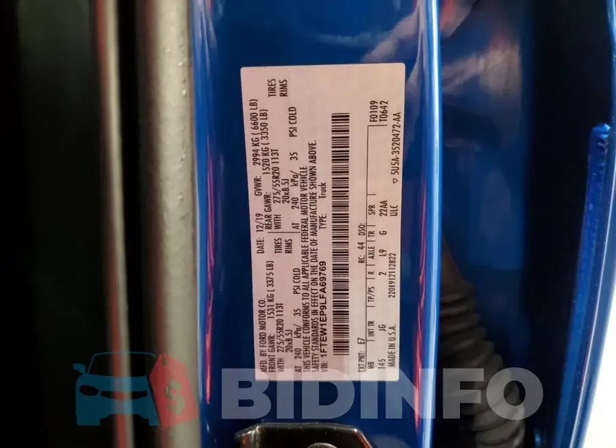 1FTEW1EP9LFA69769 Photo# 12