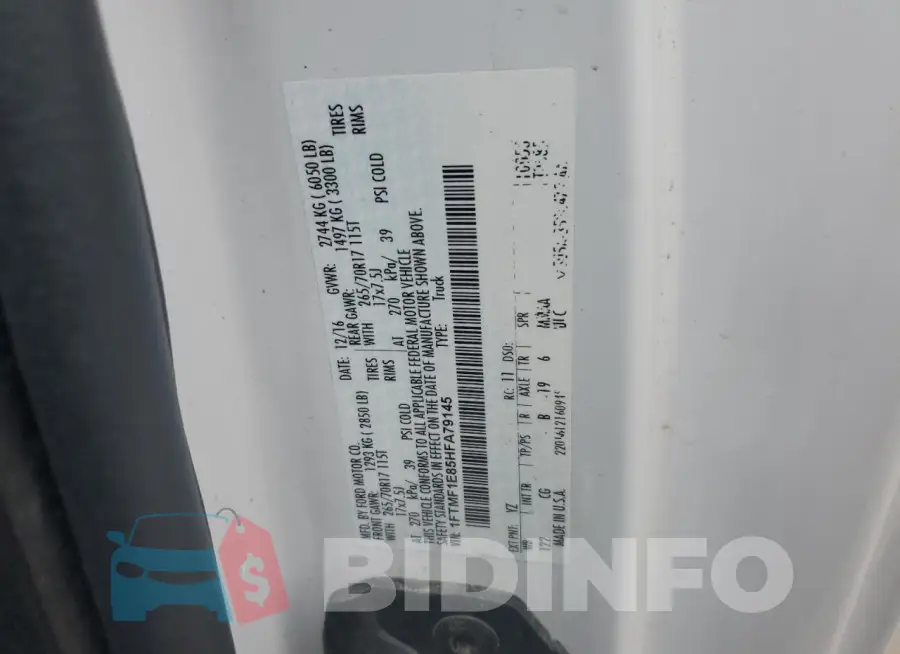 1FTMF1E85HFA79145 Photo# 12