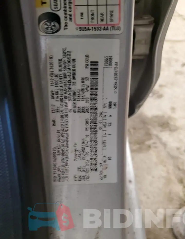 3FADP4BJ4JM100522 Photo# 12