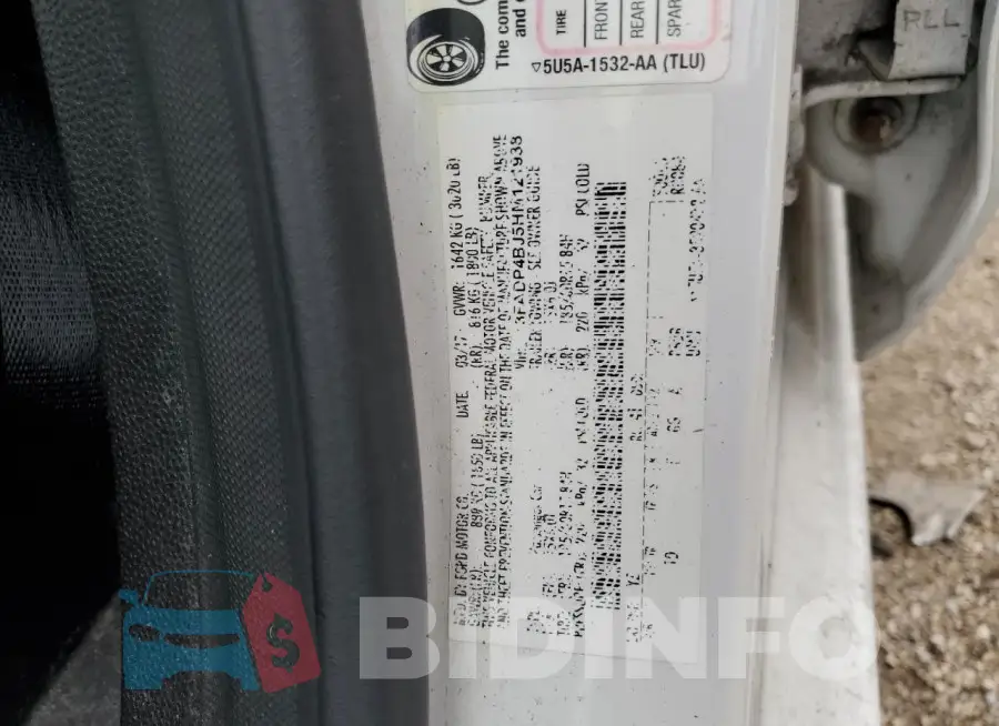 3FADP4BJ5HM121938 Photo# 12