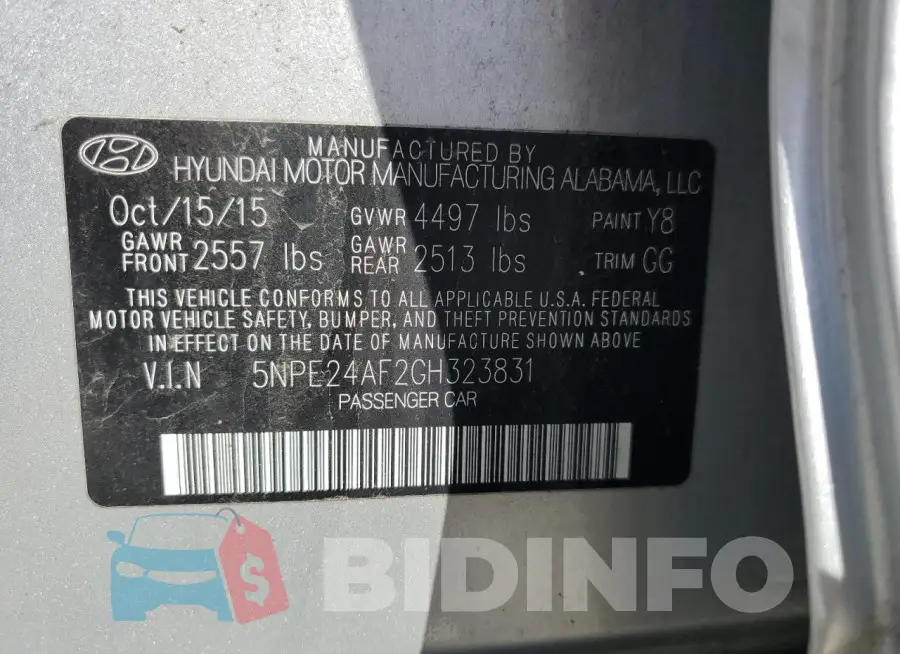 5NPE24AF2GH323831 Photo# 12