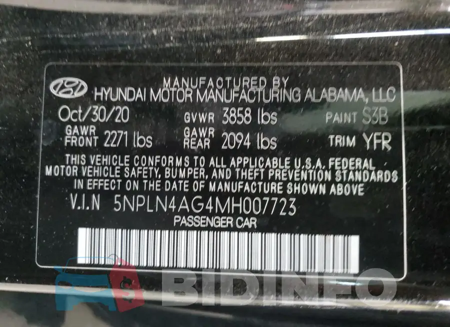 5NPLN4AG4MH007723 Photo# 13