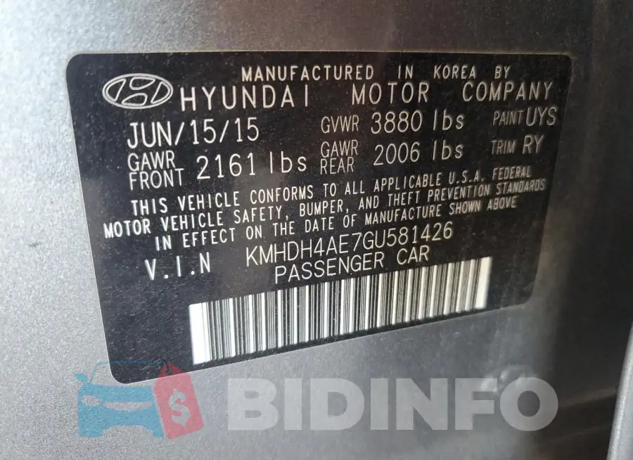KMHDH4AE7GU581426 Photo# 12