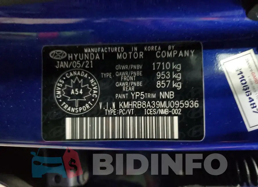 KMHRB8A39MU095936 Photo# 13