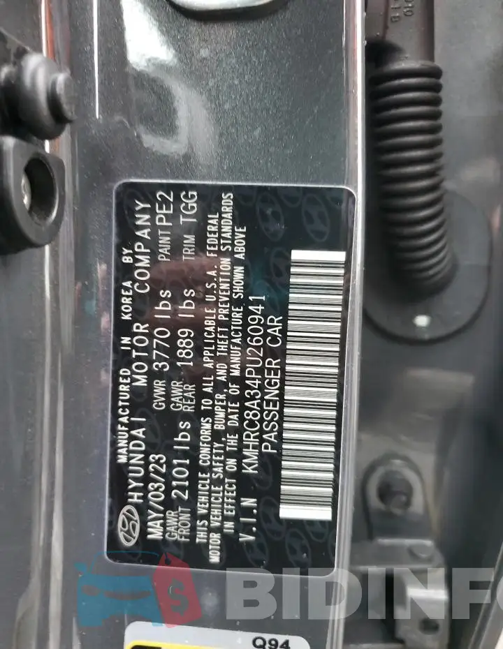 KMHRC8A34PU260941 Photo# 14