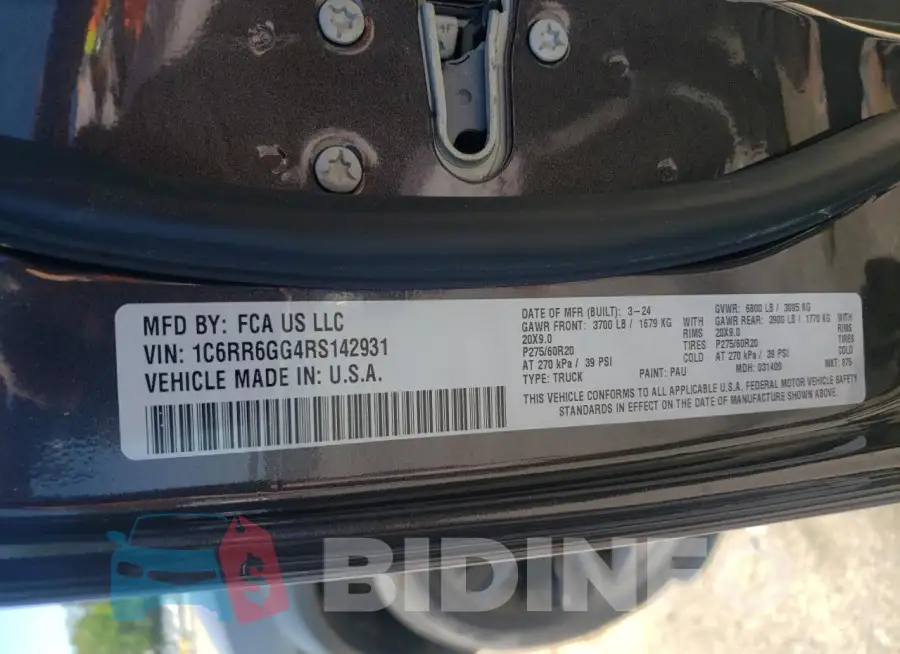 1C6RR6GG4RS142931 Photo# 12