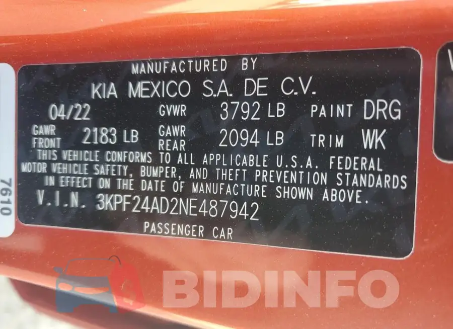 3KPF24AD2NE487942 Photo# 13