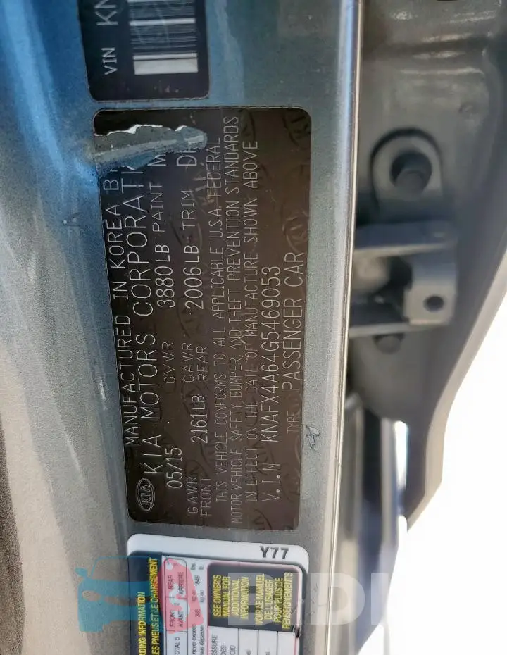 KNAFX4A64G5469053 Photo# 12
