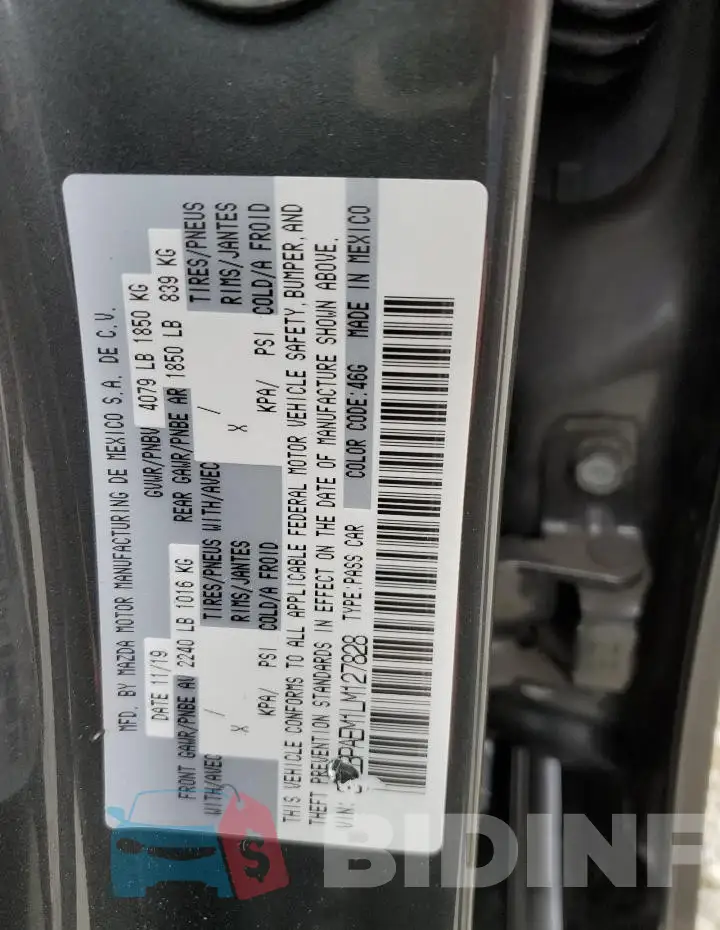 3MZBPAEM1LM127828 Photo# 13