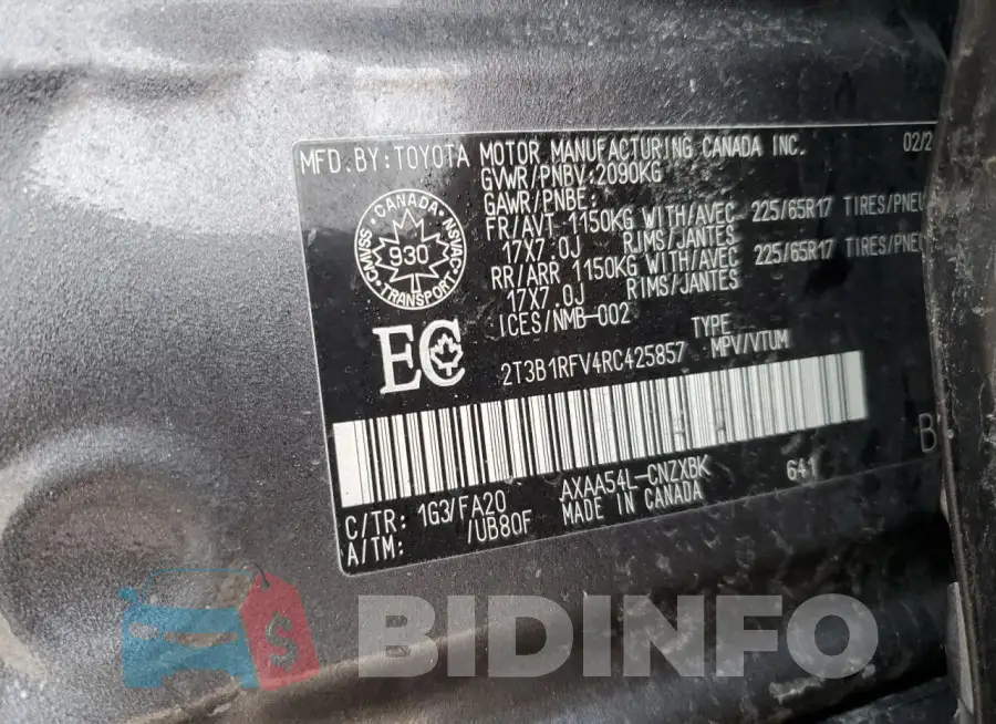 2T3B1RFV4RC425857 Photo# 13
