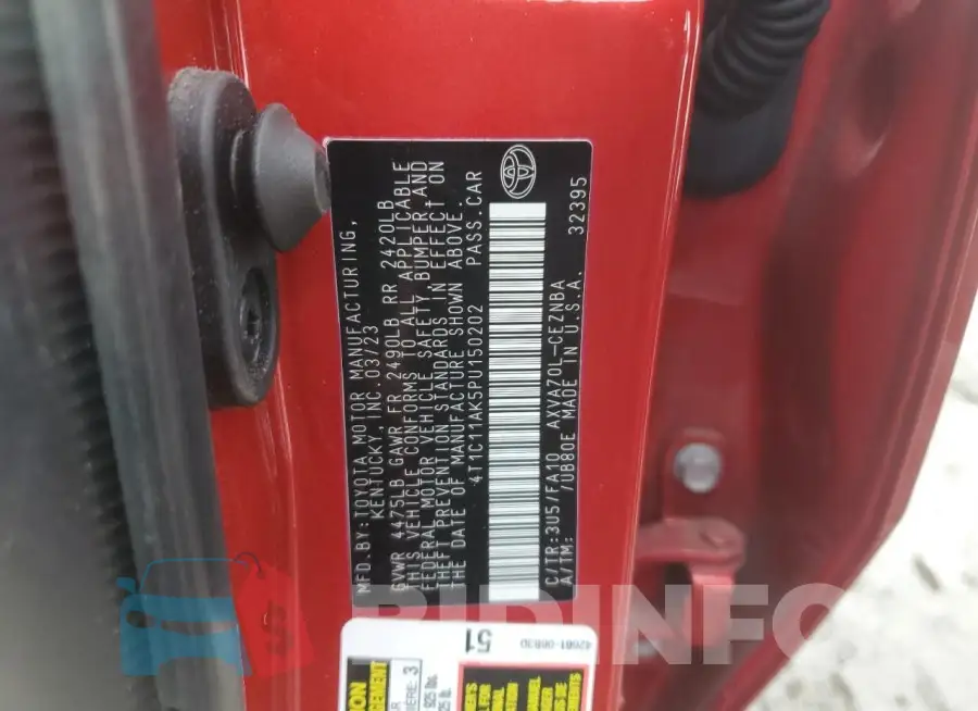 4T1C11AK5PU150202 Photo# 12