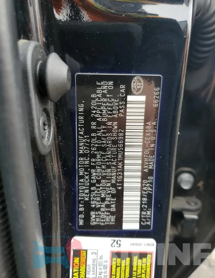 4T1G31AK1MU566982 Photo# 12