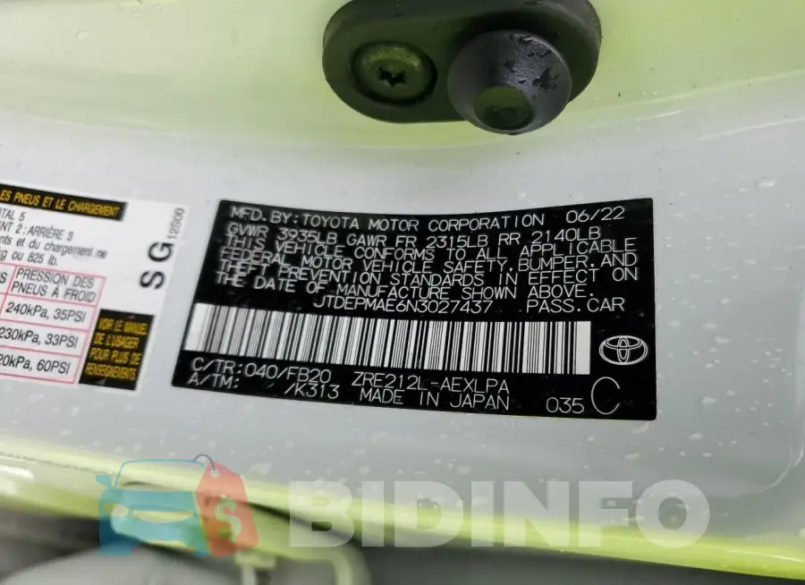 JTDEPMAE6N3027437 Photo# 12