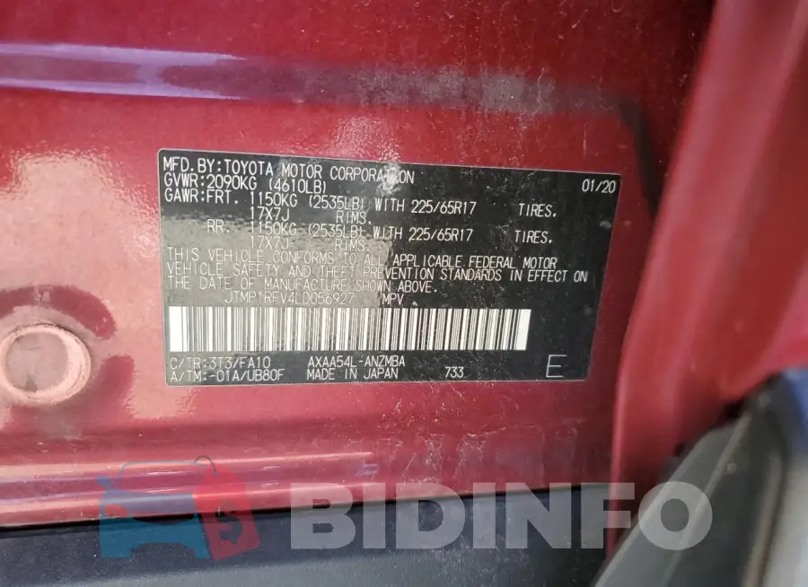 JTMP1RFV4LD056927 Photo# 12