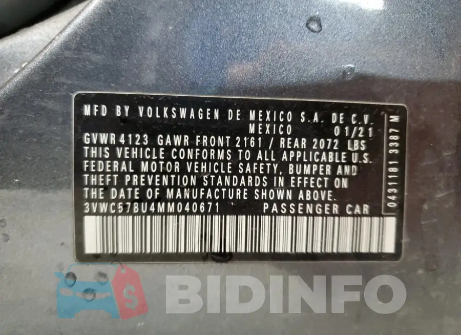 3VWC57BU4MM040671 Photo# 12