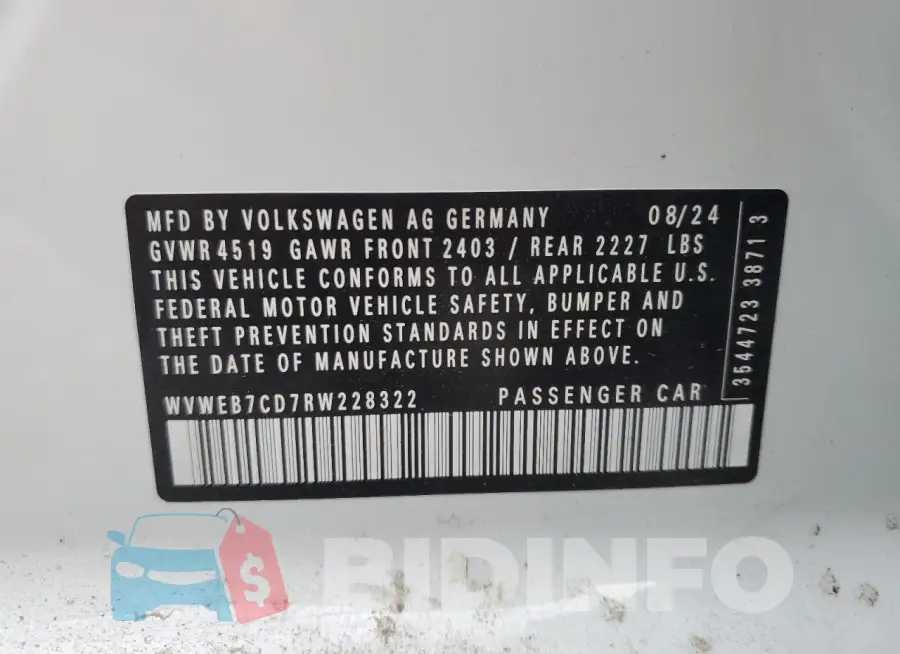 WVWEB7CD7RW228322 Photo# 13