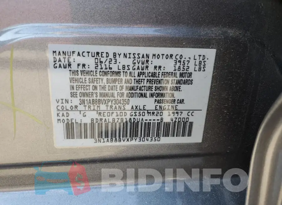 3N1AB8BVXPY304350 Photo# 13