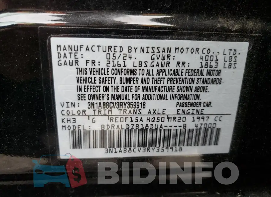 3N1AB8CV3RY359918 Photo# 12