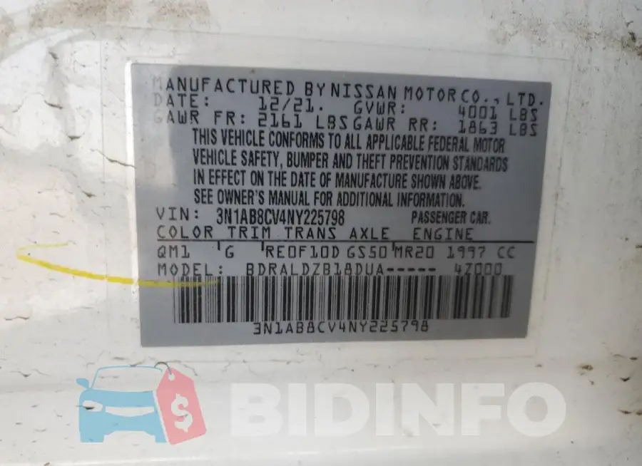 3N1AB8CV4NY225798 Photo# 12
