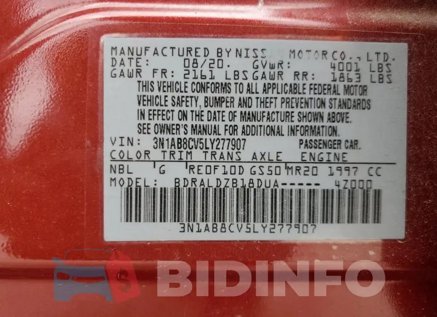 3N1AB8CV5LY277907 Photo# 12