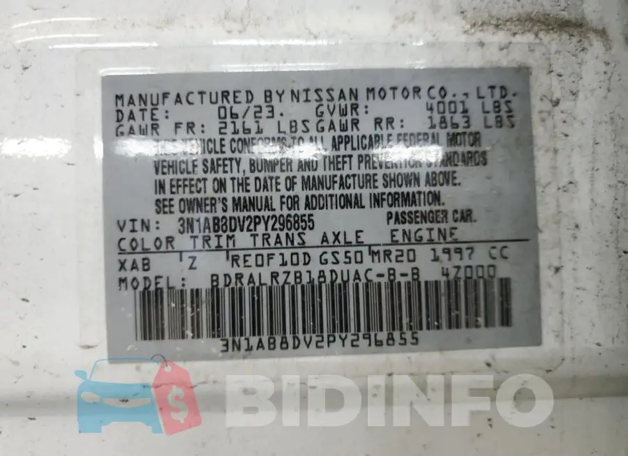 3N1AB8DV2PY296855 Photo# 12