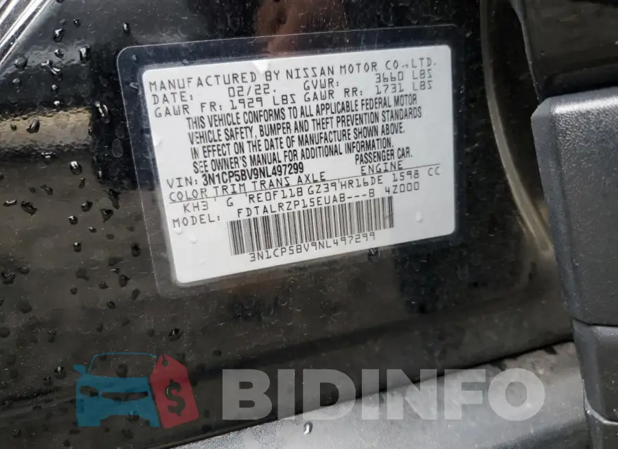 3N1CP5BV9NL497299 Photo# 12