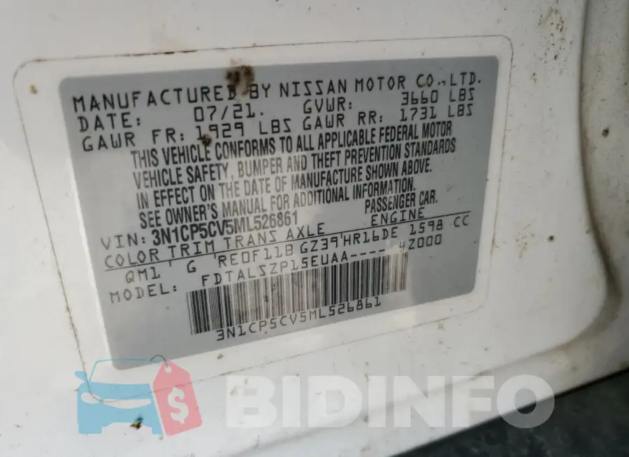 3N1CP5CV5ML526861 Photo# 14
