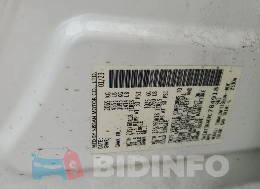 5N1BT3BA0PC784918 Photo# 14