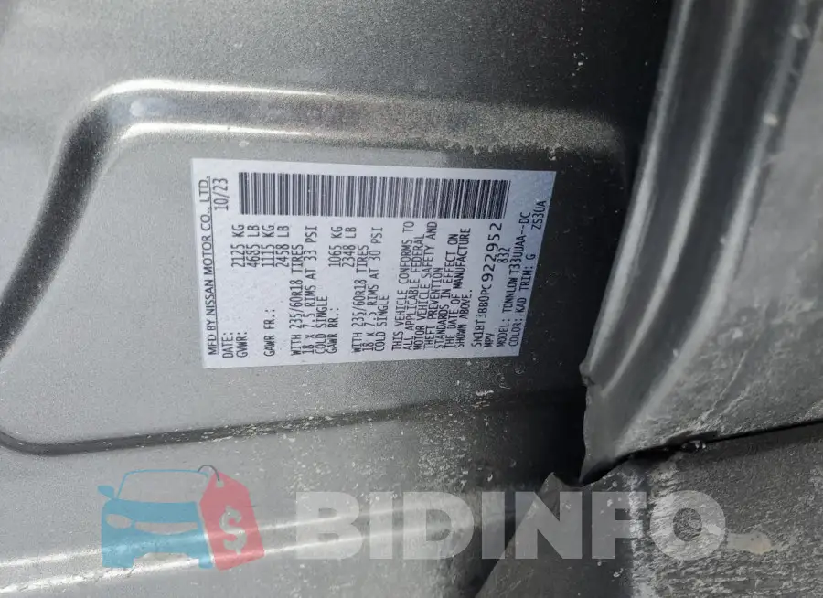 5N1BT3BB0PC922952 Photo# 13