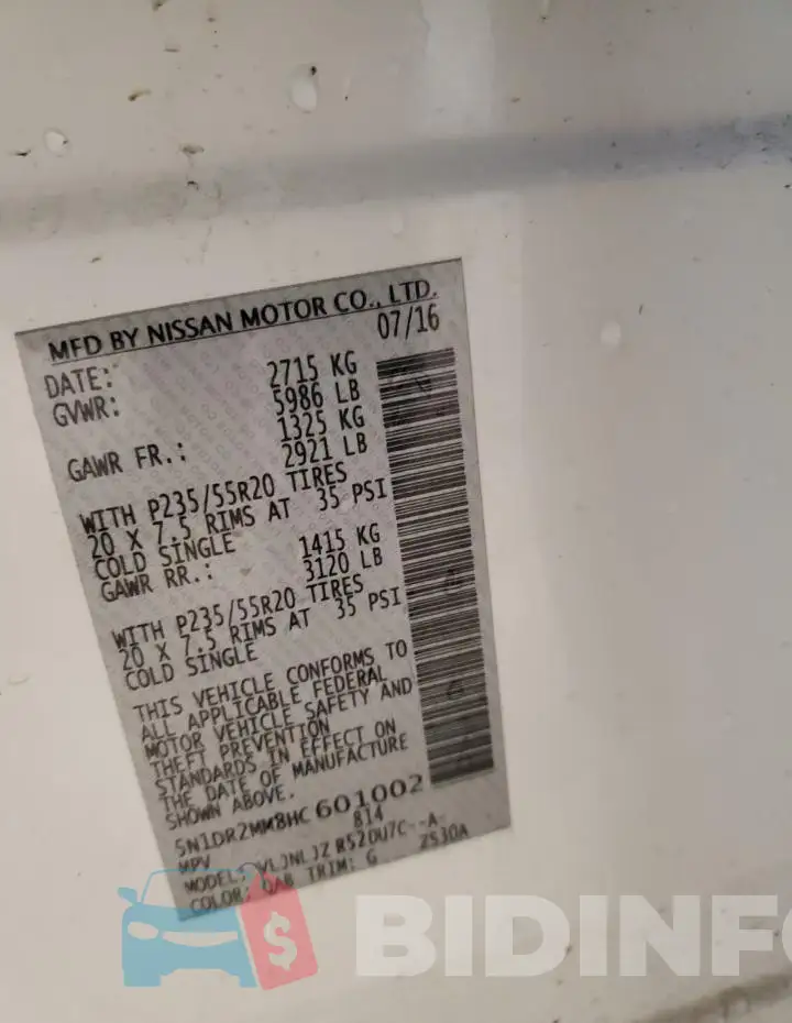5N1DR2MM8HC601002 Photo# 13