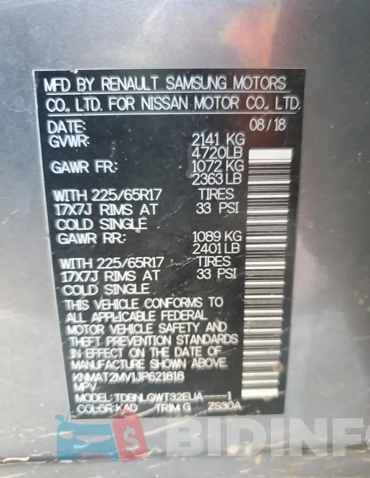 KNMAT2MV1JP621818 Photo# 13