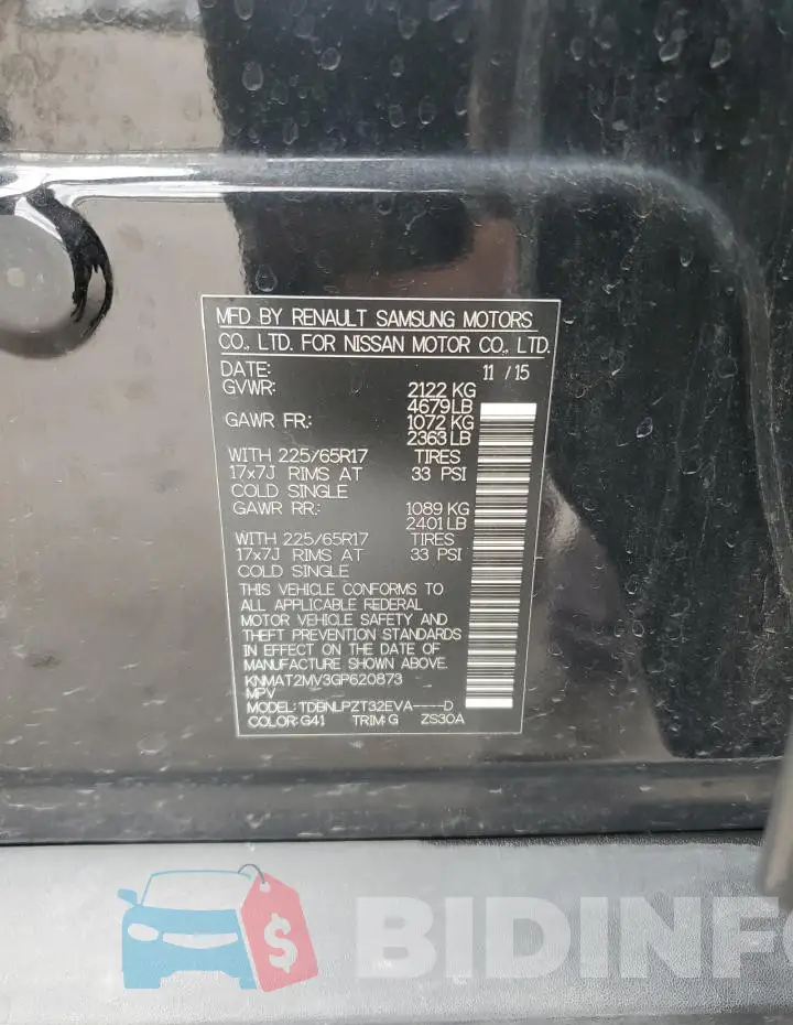 KNMAT2MV3GP620873 Photo# 13
