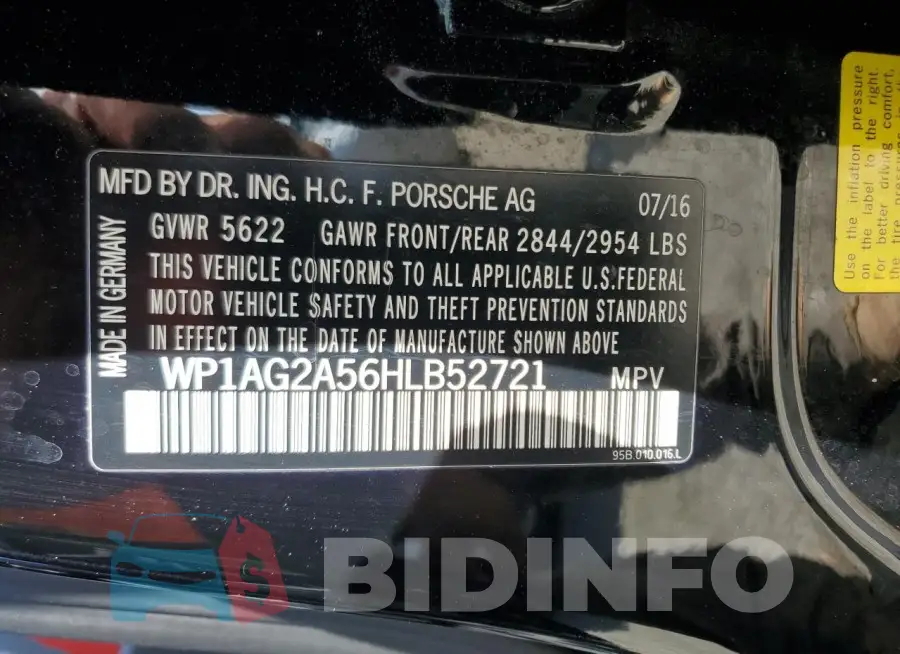 WP1AG2A56HLB52721 Photo# 13