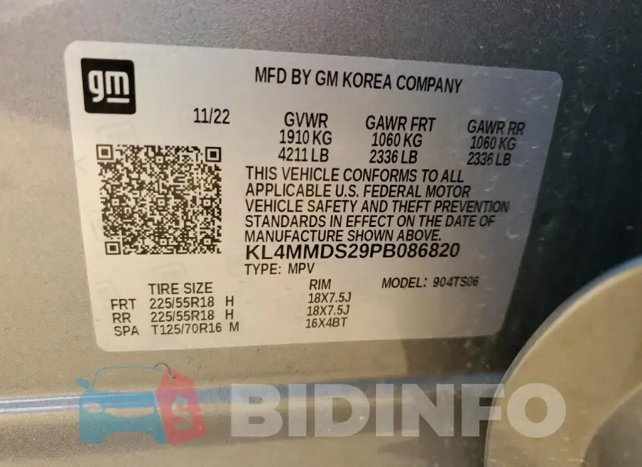 KL4MMDS29PB086820 Photo# 13