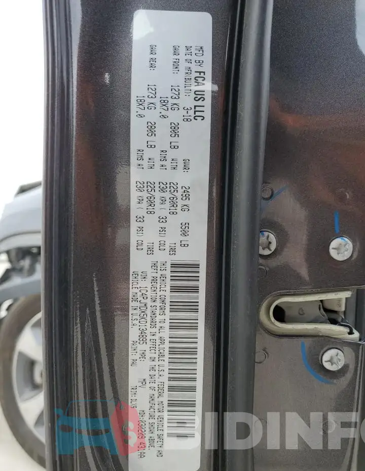 1C4PJMDX5KD134895 Photo# 13