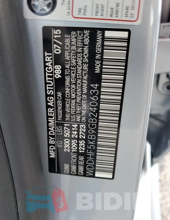 WDDHF5KB9GB240634 Photo# 12