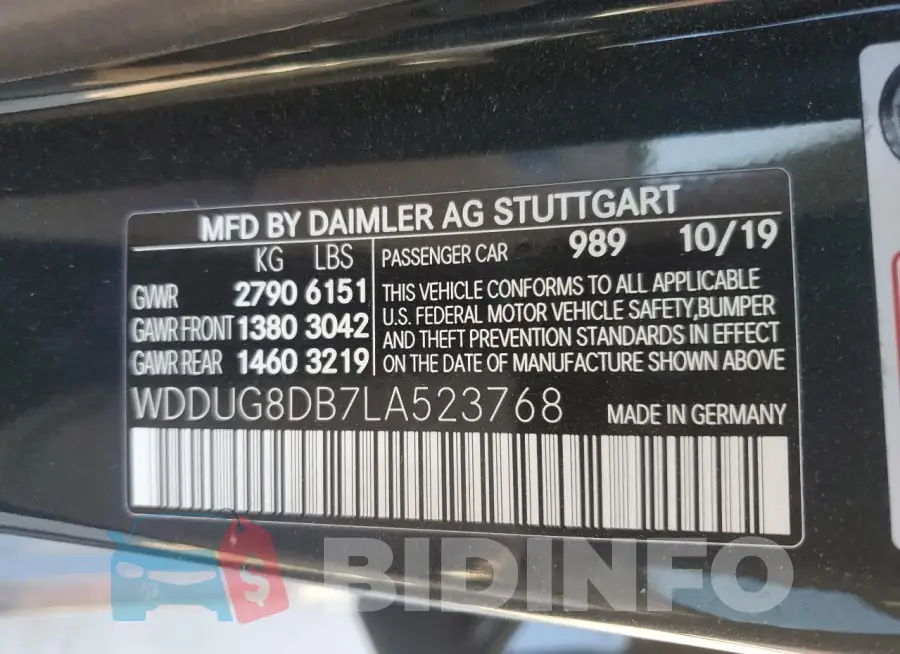 WDDUG8DB7LA523768 Photo# 12