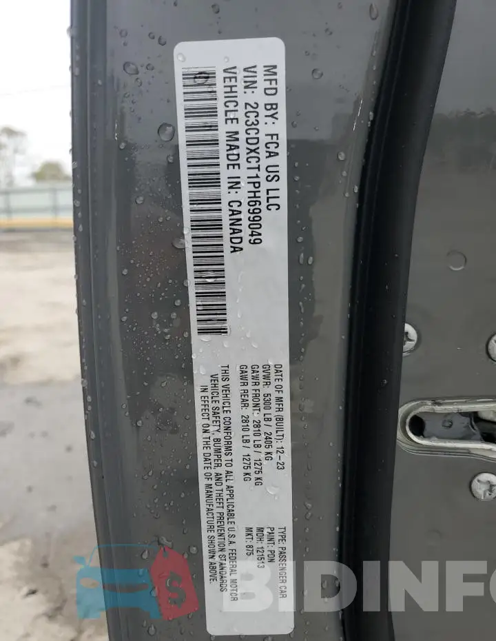 2C3CDXCT1PH699049 Photo# 12