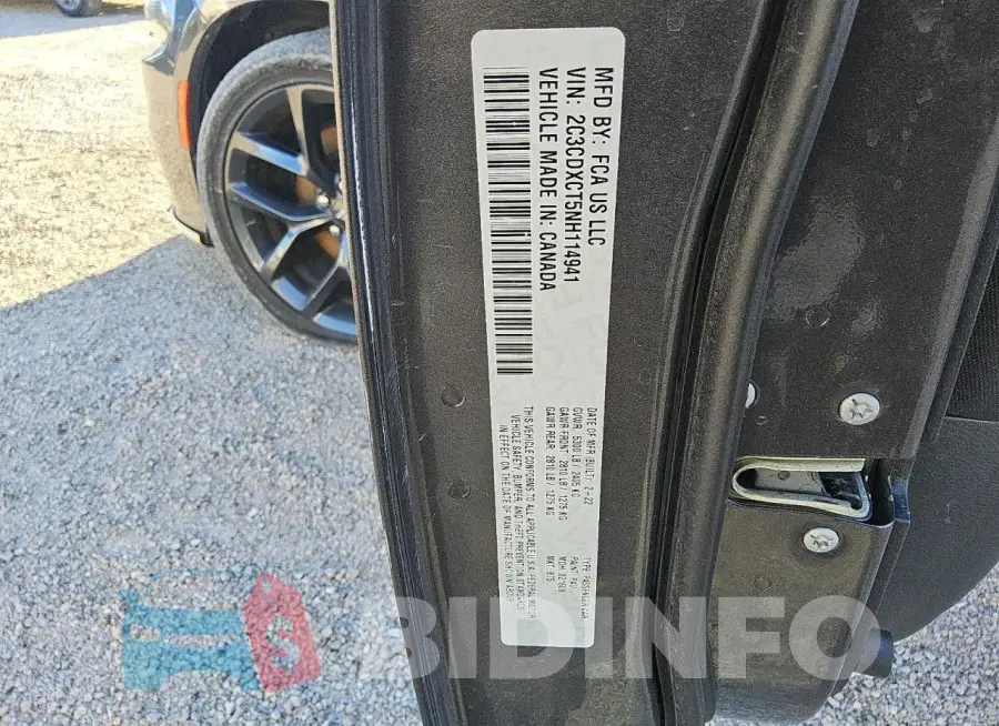 2C3CDXCT5NH114941 Photo# 12