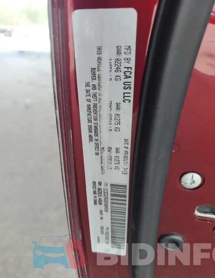2C3CDZAG2KH684540 Photo# 12