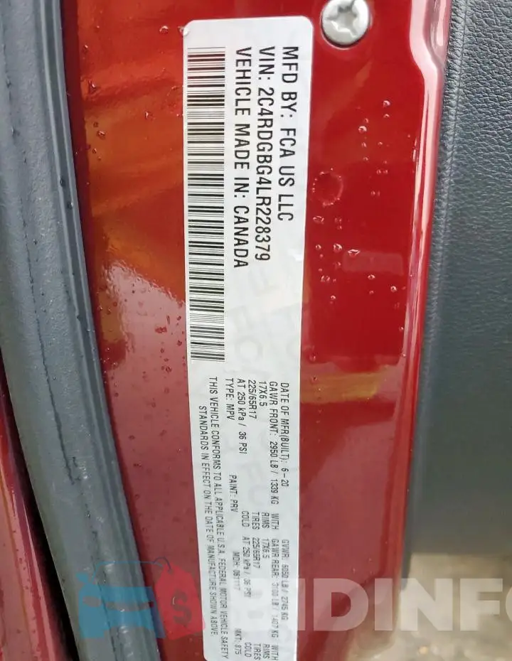 2C4RDGBG4LR228379 Photo# 14