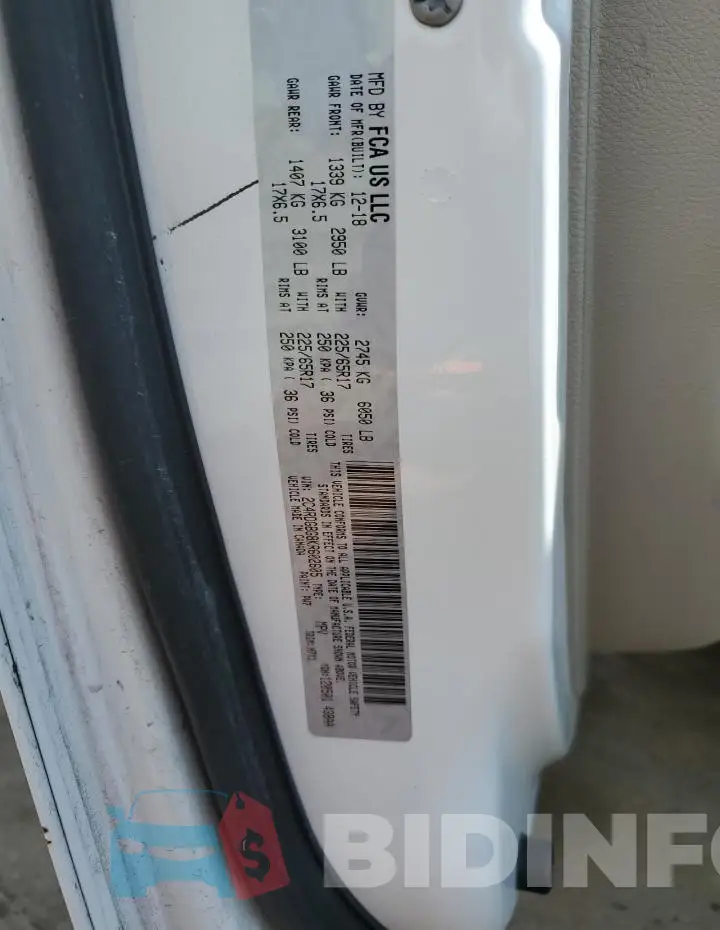 2C4RDGBG8KR602605 Photo# 13