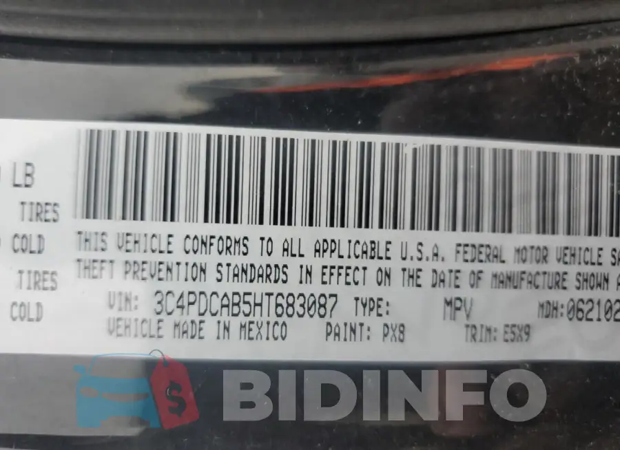 3C4PDCAB5HT683087 Photo# 13
