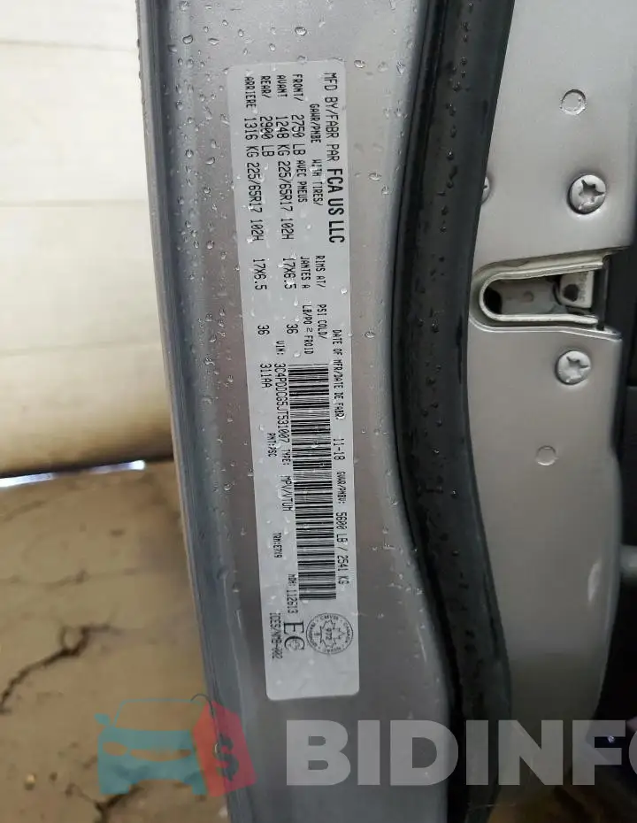 3C4PDDCG5JT531007 Photo# 14