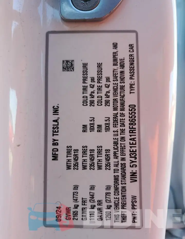 5YJ3E1EA1RF865550 Photo# 12