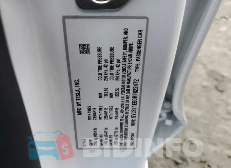 5YJ3E1EB0RF822472 Photo# 12