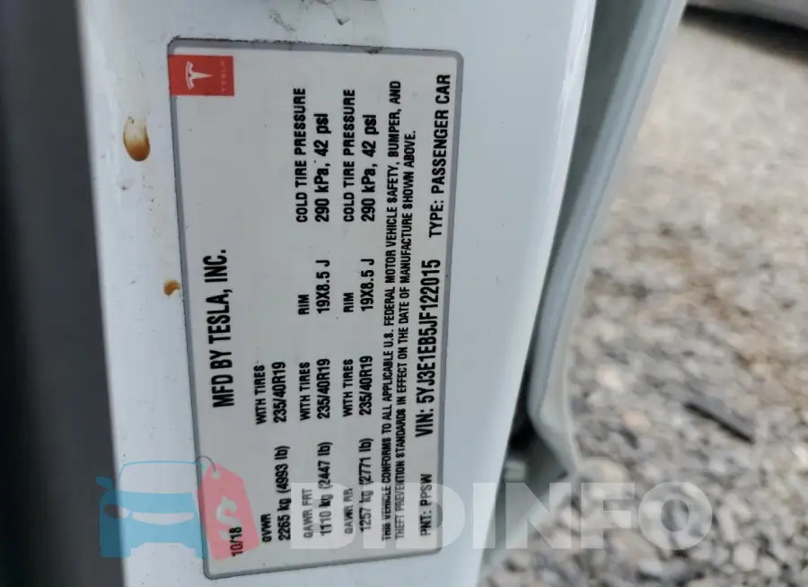 5YJ3E1EB5JF122015 Photo# 12